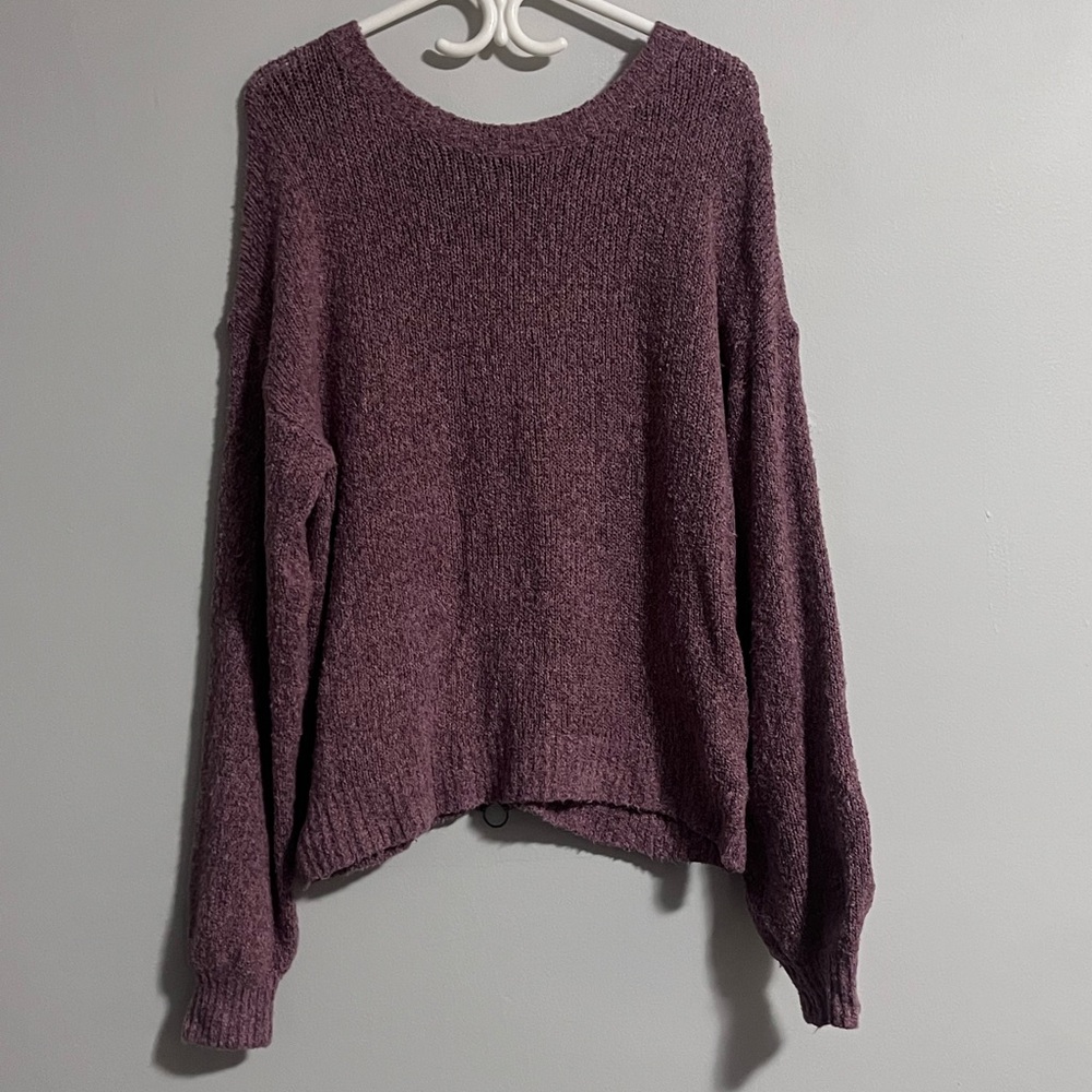 Abercrombie & Fitch Purple Crew Neck Sweater